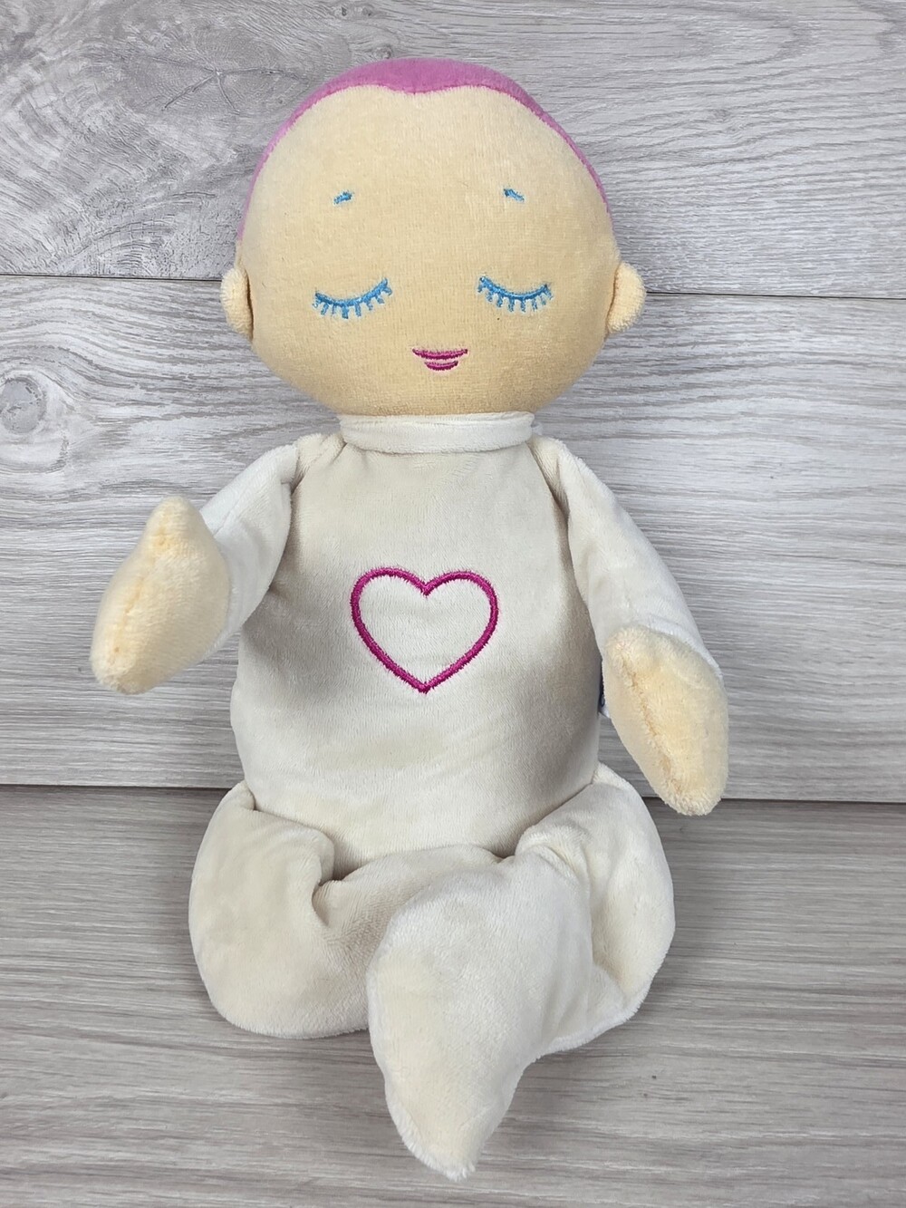 Lulla Doll by RoRo Plush Doll w Embroidered Pink Details SU8